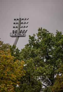 General view of floodlights at Doosan Arena