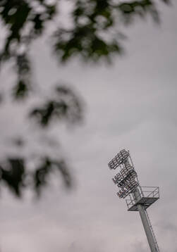 General view of floodlights at Doosan Arena