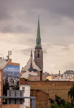 General view of the city of Plzen