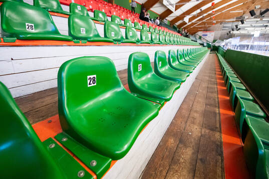 Interiör vy över arenan