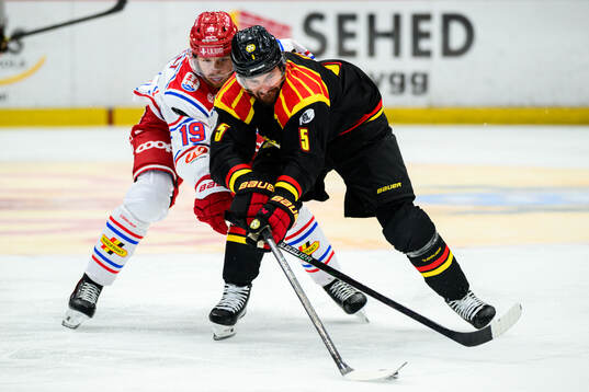 Timrås Marcus Westfält och Brynäs Michal Kempny