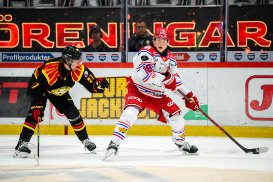 Brynäs Mattias Norlinder och Timrås Eddie Genborg