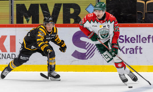 Frölundas Linus Högberg och Skellefteås Victor Stjernborg
