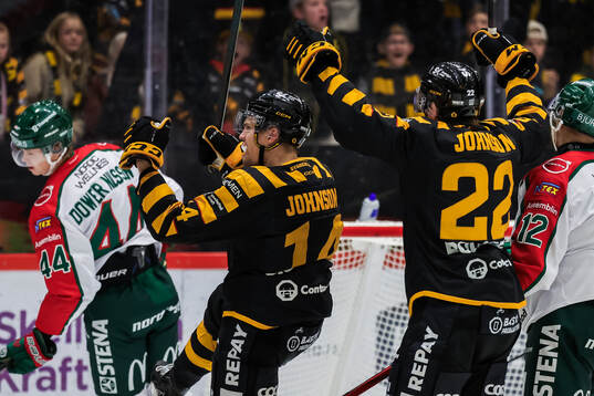 Skellefteås Andreas Johnson jublar