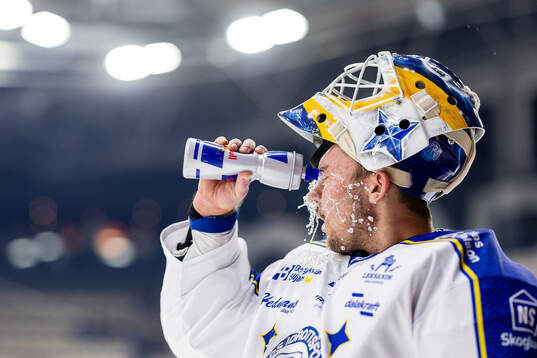 Leksands målvakt Marcus Gidlöf