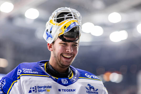 Leksands målvakt Marcus Gidlöf