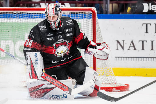 Malmö Redhawks målvakt Marek Langhamer