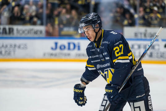 HV71s Jonathan Ang jublar
