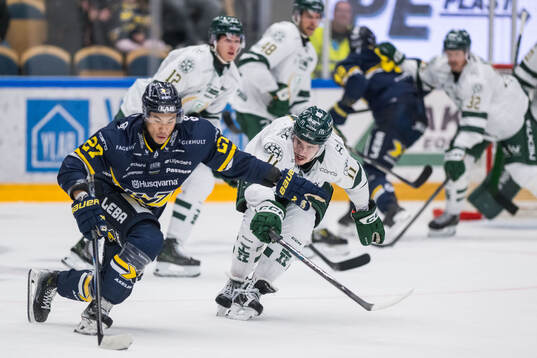 HV71s Jonathan Ang och Färjestads Joakim Nygård