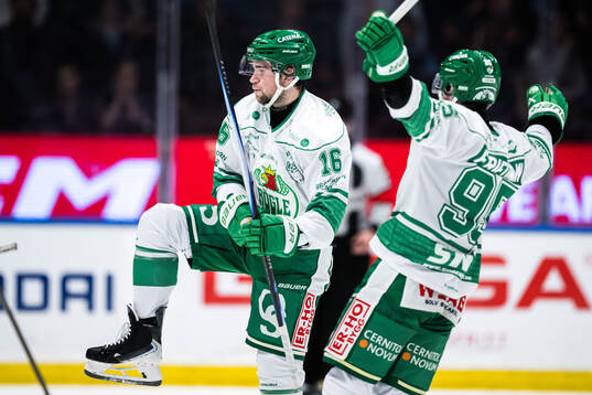 Rögles Lukas Ekeståhl-Jonsson jublar
