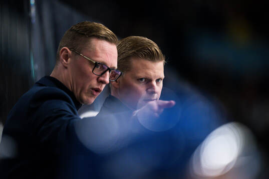 Djurgårdens tränare Robert Kimby och assisterande