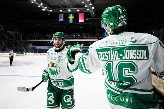 Rögles Josh Dickinson jublar