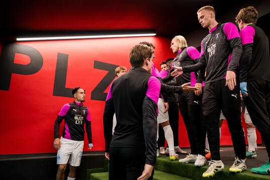 Arnor Sigurdsson and Daniel Gudjohnsen of Malmö FF
