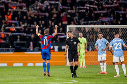 Matej Vydra of Viktoria Plzen celebrates