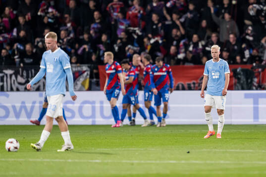 Otto Rosengren of Malmö FF looks dejected
