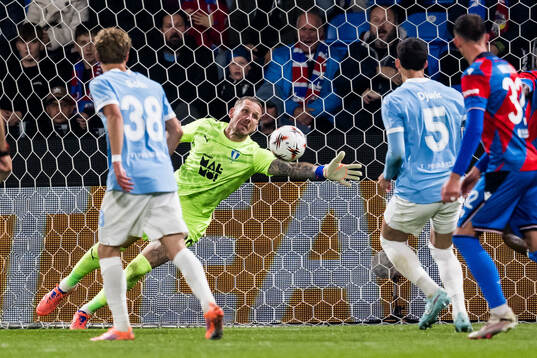 Goalkeeper Robin Olsen of Malmö FF