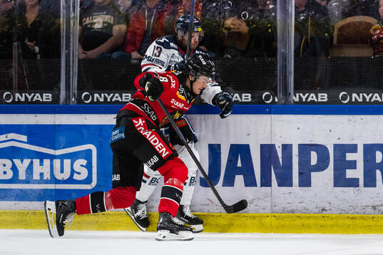 Linköpings Jakub Vrana och Luleås William Håkansson