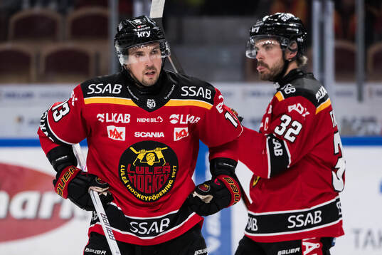 Luleås Eetu Koivistoinen och Oscar Engsund deppar