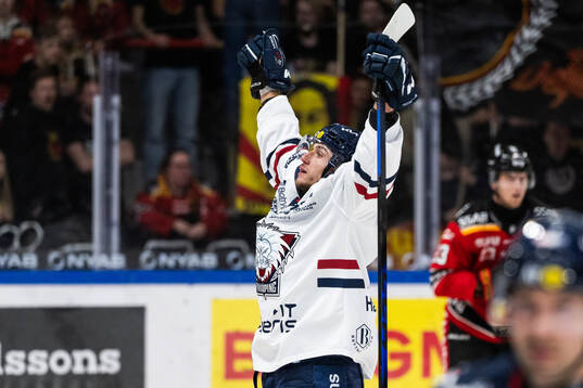 Linköpings Jakub Vrana jublar
