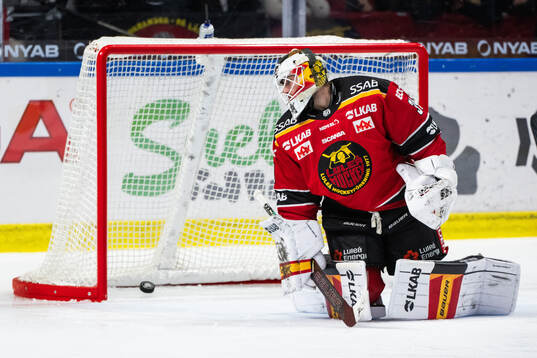 Luleås målvakt Joel Lassinantti deppar