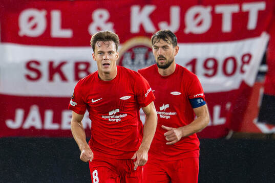 Felix Horn Myhre and Fredrik Pallesen Knudsen of Brann