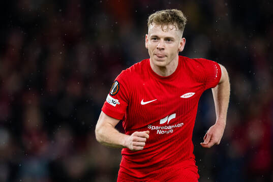 Sævar Atli Magnusson of Brann celebrates
