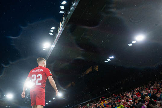 Sævar Atli Magnusson of Brann celebrates