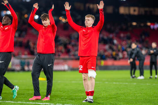 Sævar Atli Magnusson of Brann celebrates