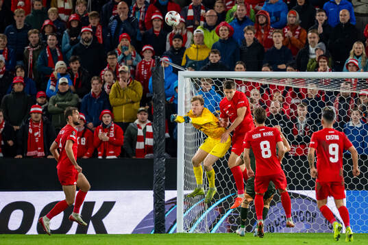 Goalkeeper Mathias Dyngeland and Eivind Helland of Brann