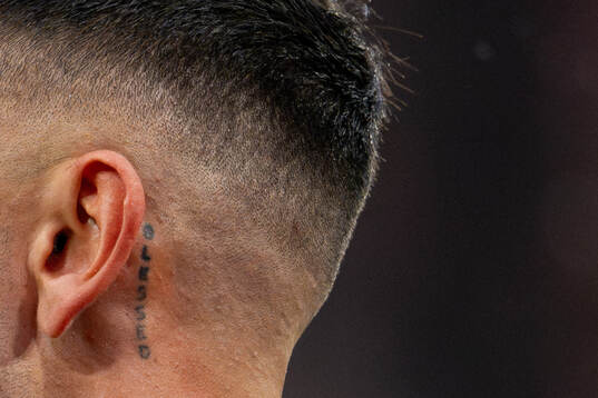 The tattoo of Niklas Castro of Brann