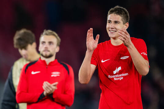 Eivind Helland of Brann celebrates
