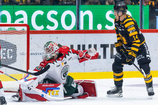 Frölundas målvakt Tobias Normann och Skellefteås Andreas