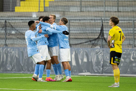 Malmö FFs spelare jublar
