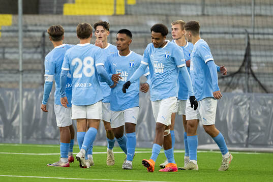 Malmö FFs spelare jublar