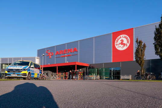 Exteriör vy av SP arena