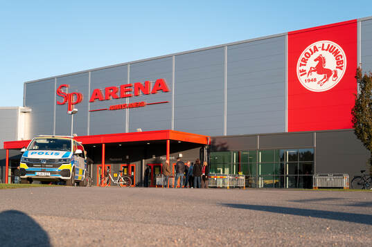 Exteriör vy av SP arena