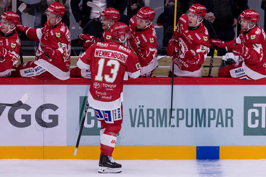 Troja/Ljungbys Axel Wemmenborn jublar