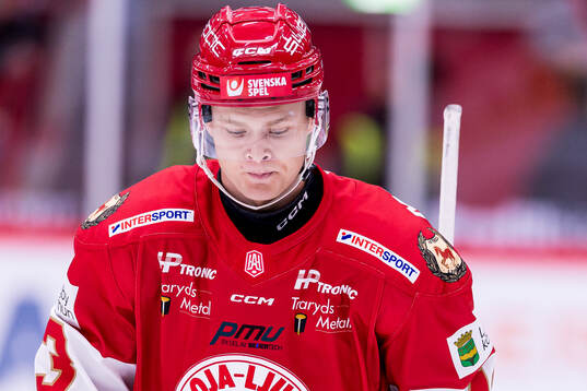 Troja/Ljungbys Adam Arvedson deppar