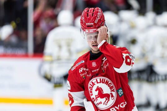 Troja/Ljungbys Linus Skager deppar