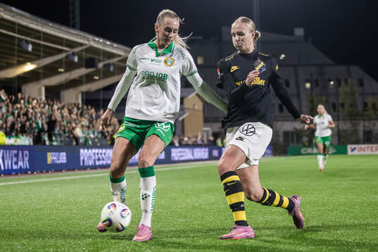 Hammarbys Ellen Wangerheim och AIKs Matilda Plan