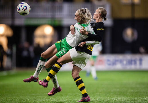 Hammarbys Ellen Wangerheim och AIKs Matilda Plan