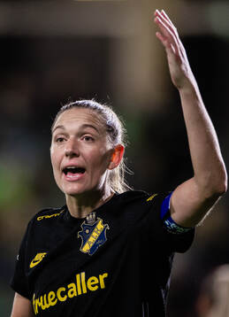 AIKs Jennie Nordin reagerar