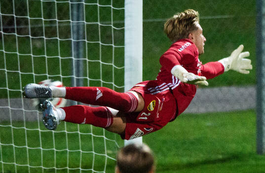 IFK Hässleholms målvakt Gabriel Gagzis är nära rädda