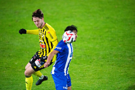 IFK Hässleholms Elliot Pramberg i matchen i division 2