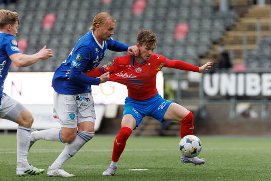 Umeå FCs Ludvig Öhman Silwerfeldt och Helsingborgs