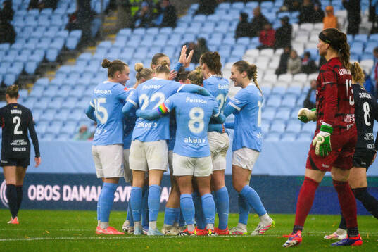 Malmö FFs Sara Kanutte Sørensen Fornes jublar