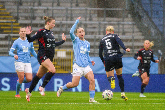 Rosengårds Thea Sørbo och Malmö FFs Miljana Ivanovic