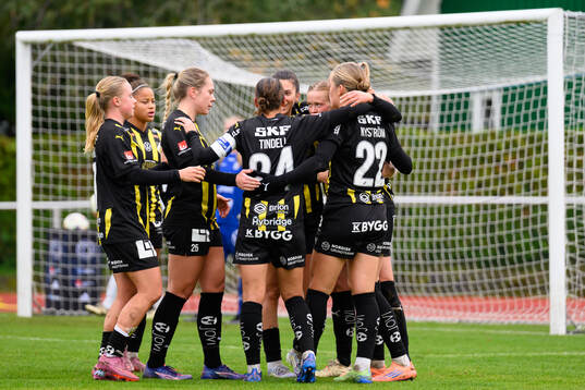 Häckens spelare jublar