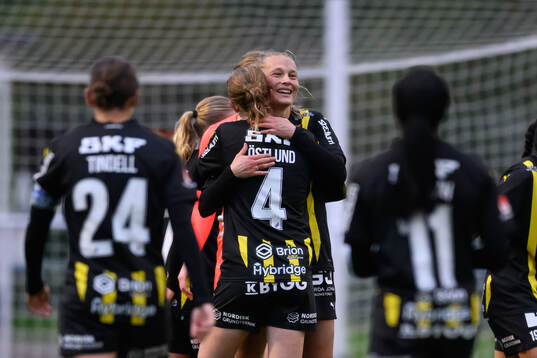 Häckens spelare jublar