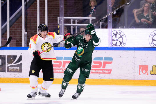 Brynäs Robert Hägg och Färjestads Per Åslund
